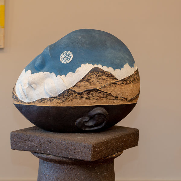 Cloudy Moonrise by Clayton Thiel