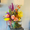 Bright Contemporary Tilted Hand-Tied Bouquet