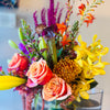 Bright Contemporary Tilted Hand-Tied Bouquet